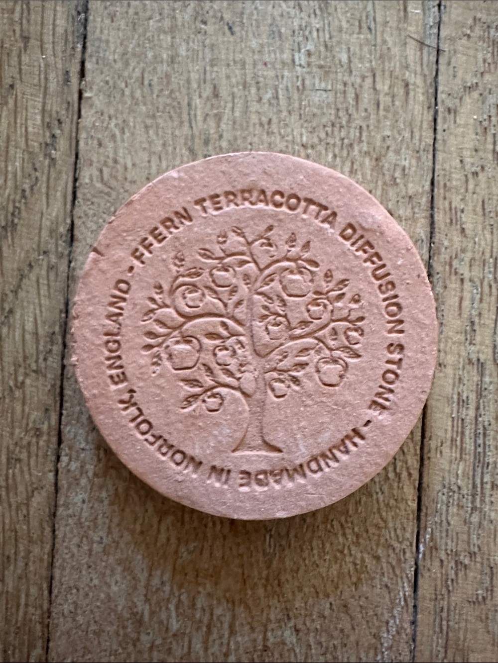 New Ffern terracotta scent diffusion stone living tree handmade in Norfolk UK